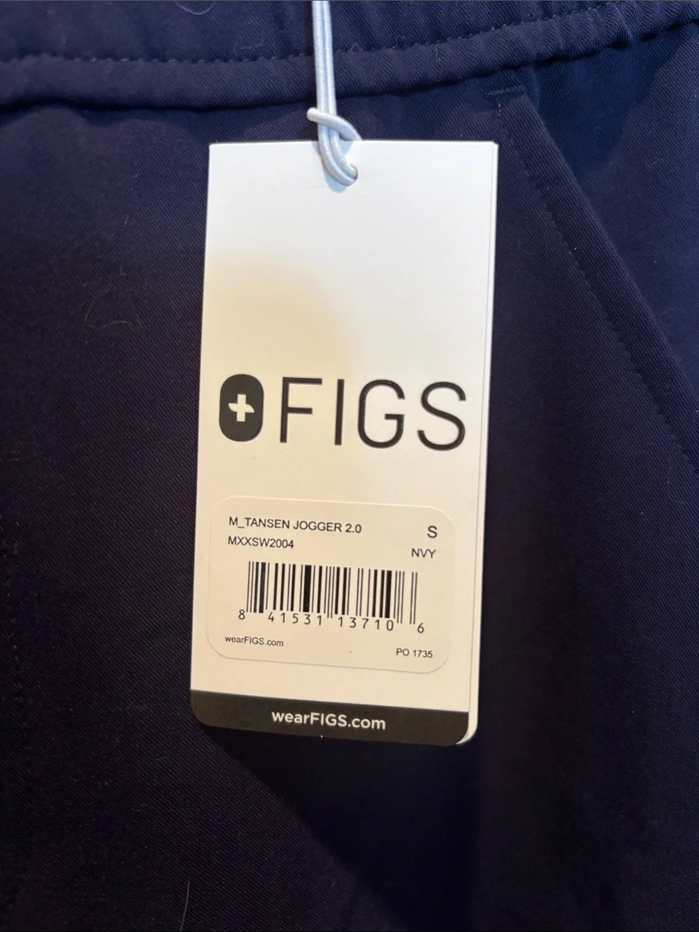 FIGS Men's Tansen Jogger 2.0 Scrub Pants - Navy Blue size Small
